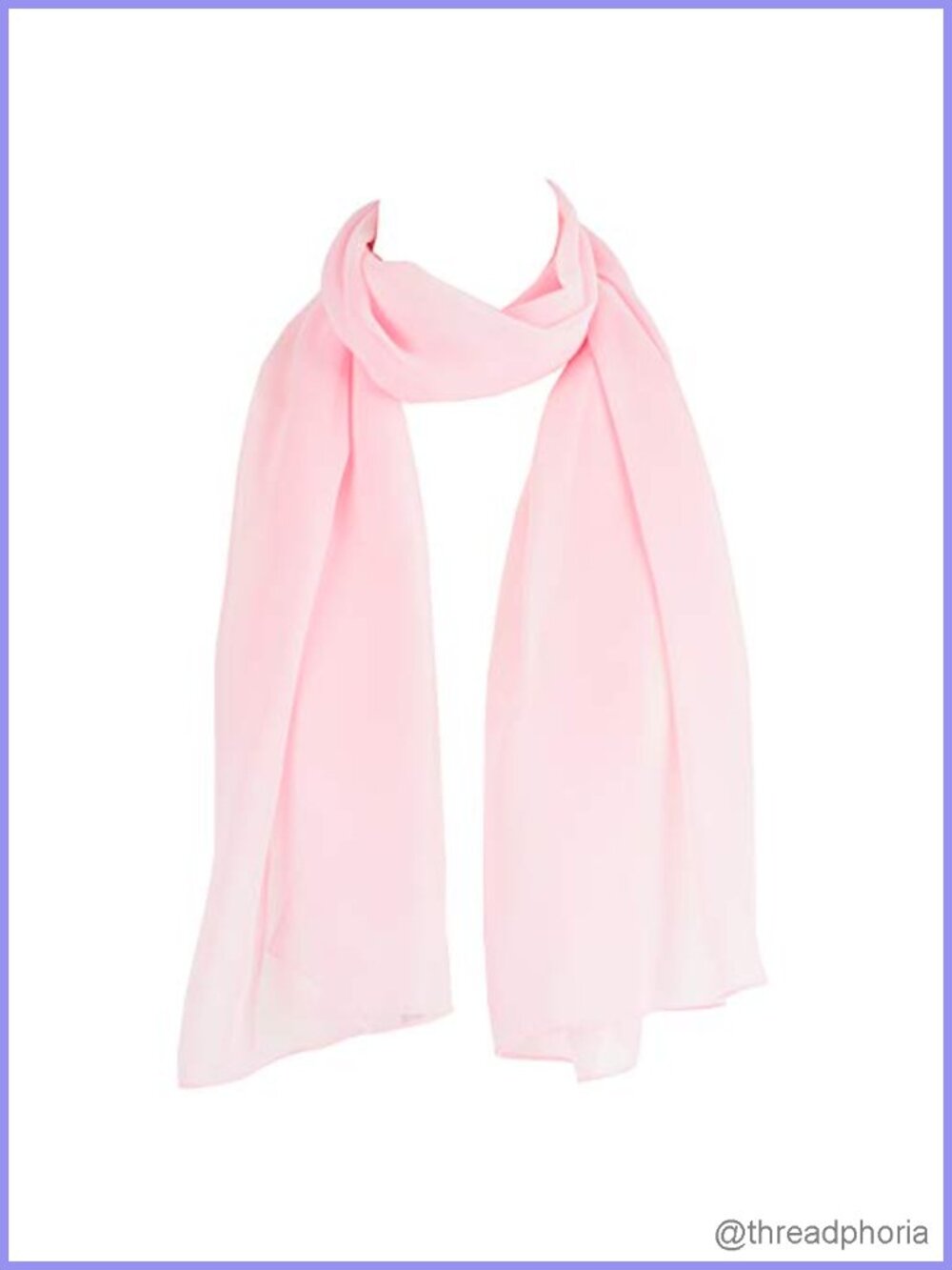 Chiffon Scarf Sheer Wrap for Women Lightweight Korean Made